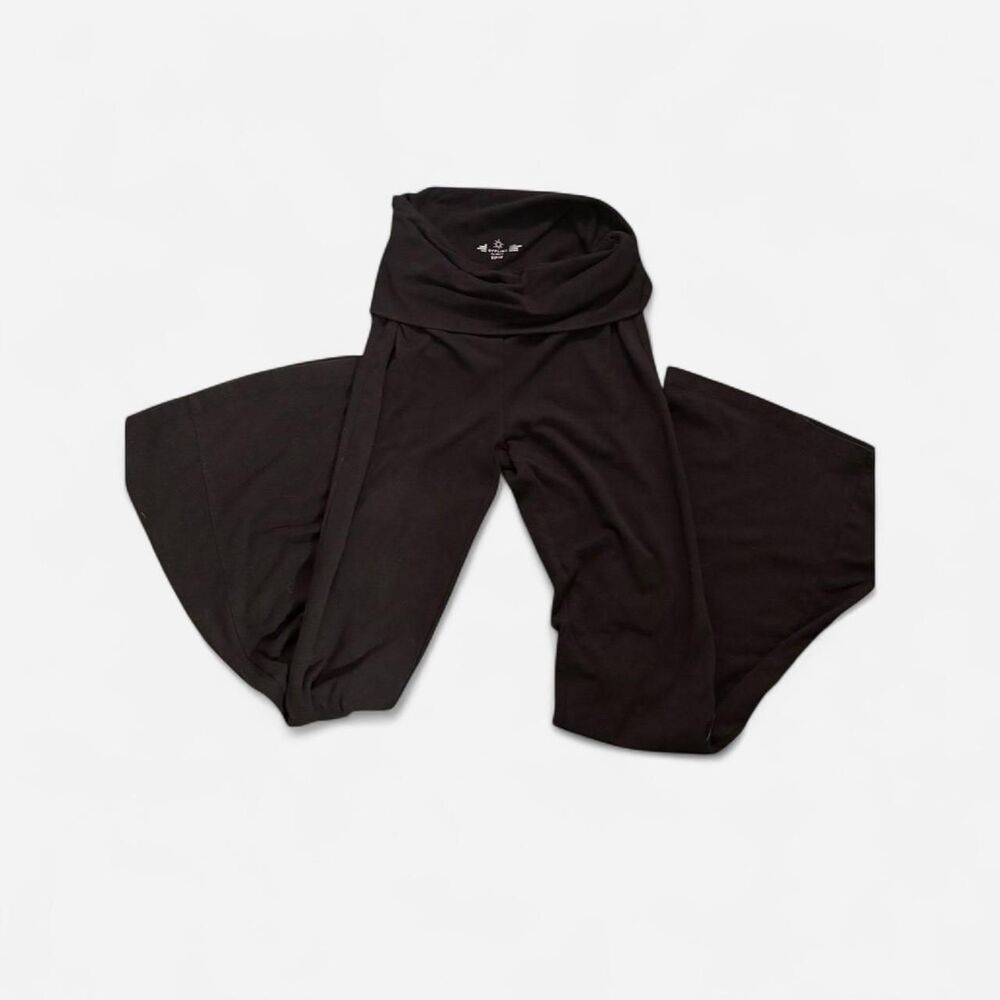 Aerie Women's Black Flare Leggings Foldover Yoga Pants S